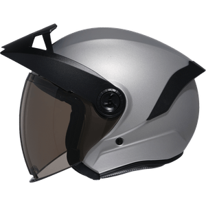 CASCO XTRONG XTR-OP15 GRIS MATE SPOILER NEGRO