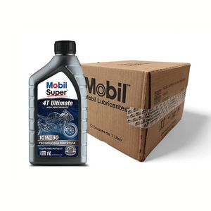 Aceite Mobil Super 4T Ultimate 10W-30 Caja x 12Lts