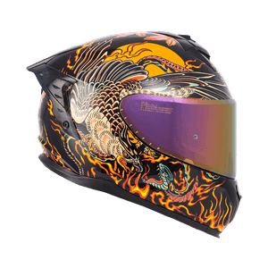 CASCO INTEGRAL SHAFT PRO RESURGIMIENTO NEGRO NARANJA