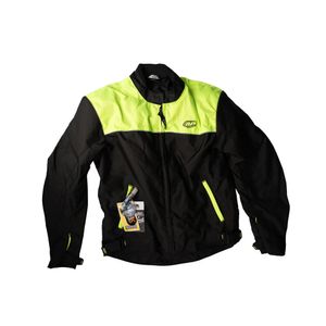 CHAQUETA AP SHARP NEGRA-VRD NEON-M