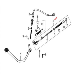 VARILLA FRENO TRASERO PEDAL FRENO  VICTORY ONE