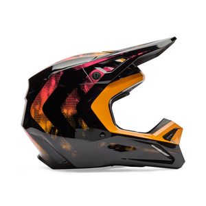 CASCO FOX V1 KAIROS [NEGRO/NARANJA]