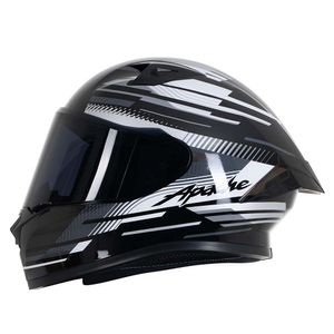 CASCO APACHE NEGRO GRIS
