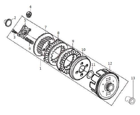 BUJE CORONA CLUTCH MRX