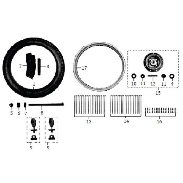 NEUMÁTICO 325/350/410X17 RUEDA TRASERA MRX