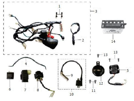 PITO SISTEMA ELECTRICO MRX