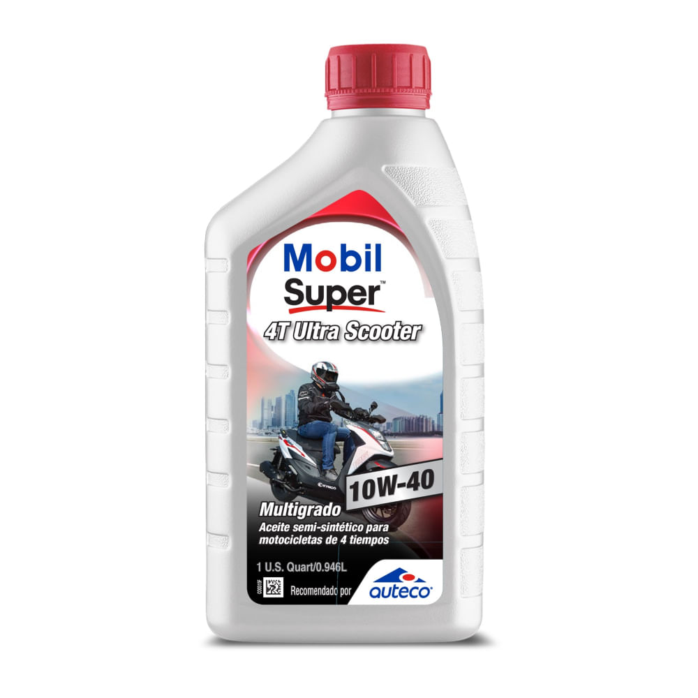 ACEITE DE CAJA MOBIL SUPER 4T ULTRA SCOOTER 10W40 UNIDAD