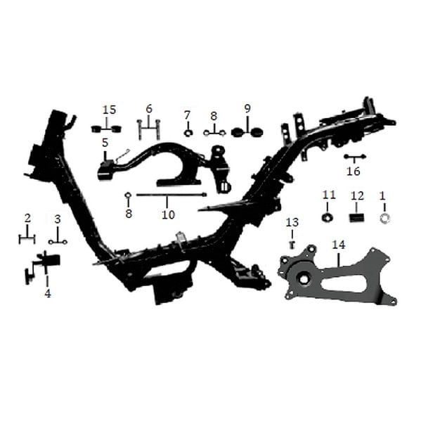 BUJE (1) COMPLEMENTOS CHASIS ZS 125