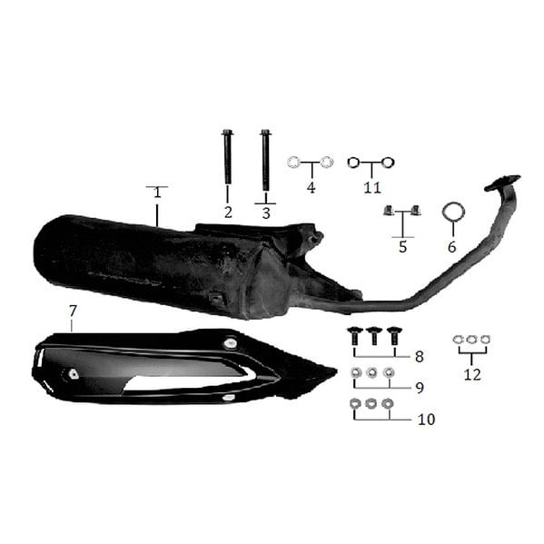 CUBIERTA SILENCIADOR ZS 125