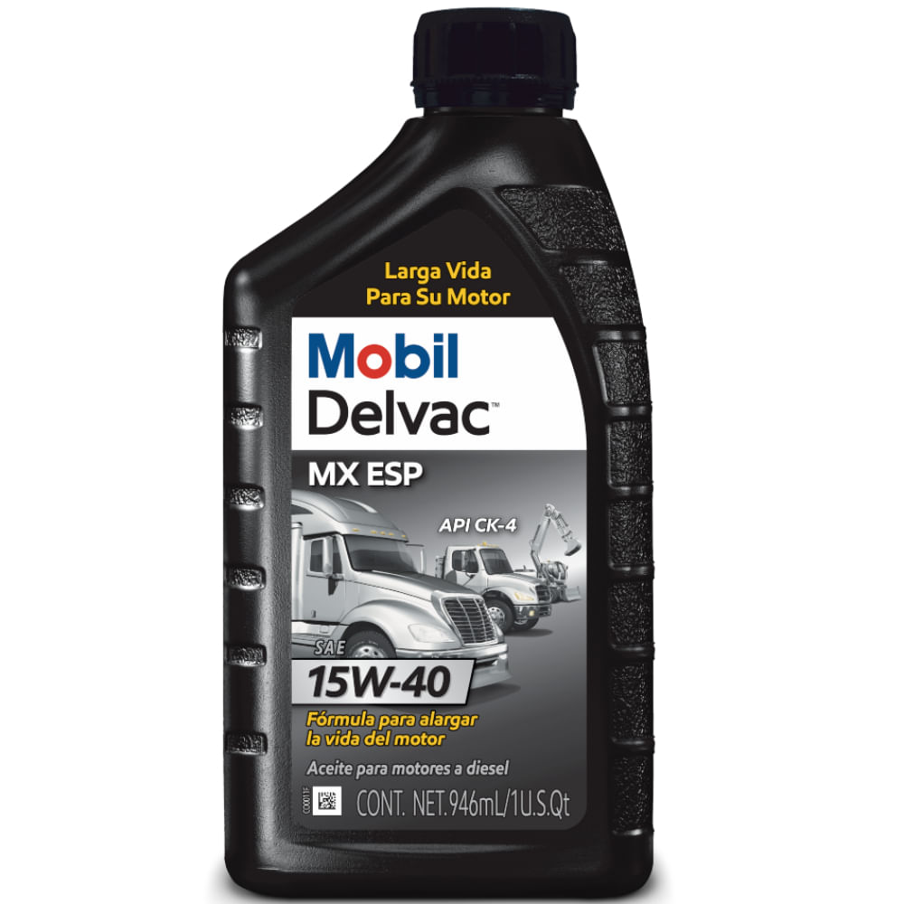 Aceite De Caja Mobil Delvac Mx Esp 15w40 Unidad Para Motores Diesel Motomax
