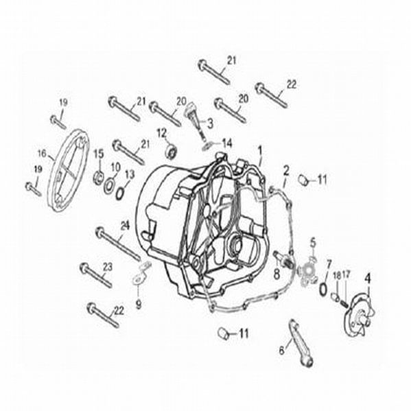 EMPAQUE CUBIERTA CLUTCH   ADVANCE- FLOW