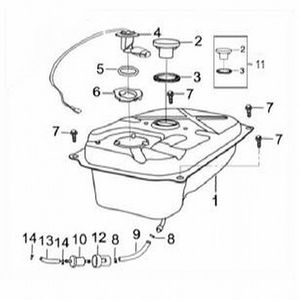 TAPA TANQUE GASOLINA SOLA  ADVANCE- FLOW