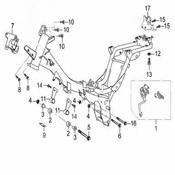 SOPORTE MOTOR DER. - IZQ. COMPLEMENTOS CHASIS  ADVANCE- FLOW