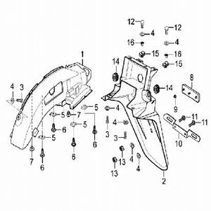 GUARDABARRO TRASERO INTERNO  VICTORY ONE