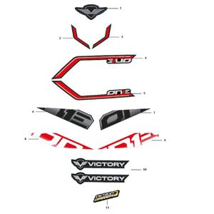 CALCOMANÍA CARENAJE FRONTAL