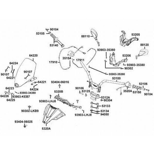 CARRETEL ACELERADOR MANUBRIO-CUBIERTAS MANUBRIO SCOOTER X-TOWN 300