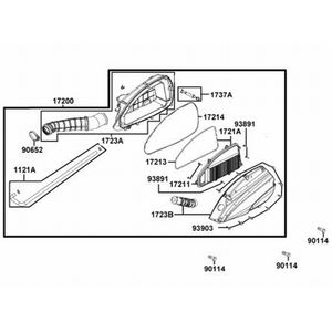 CUBIERTA INFERIOR CAJA FILTRO AIRE SCOOTER X-TOWN 300