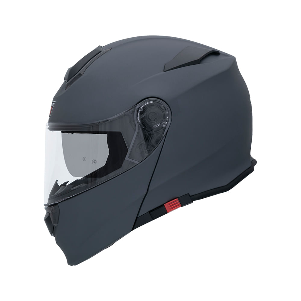 CASCO ABATIBLE FORZZA ZZ119 SOLID GRIS MATE