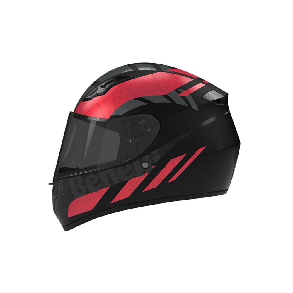 CASCO INTEGRAL BENELLI KV-09 ROJO NEGRO