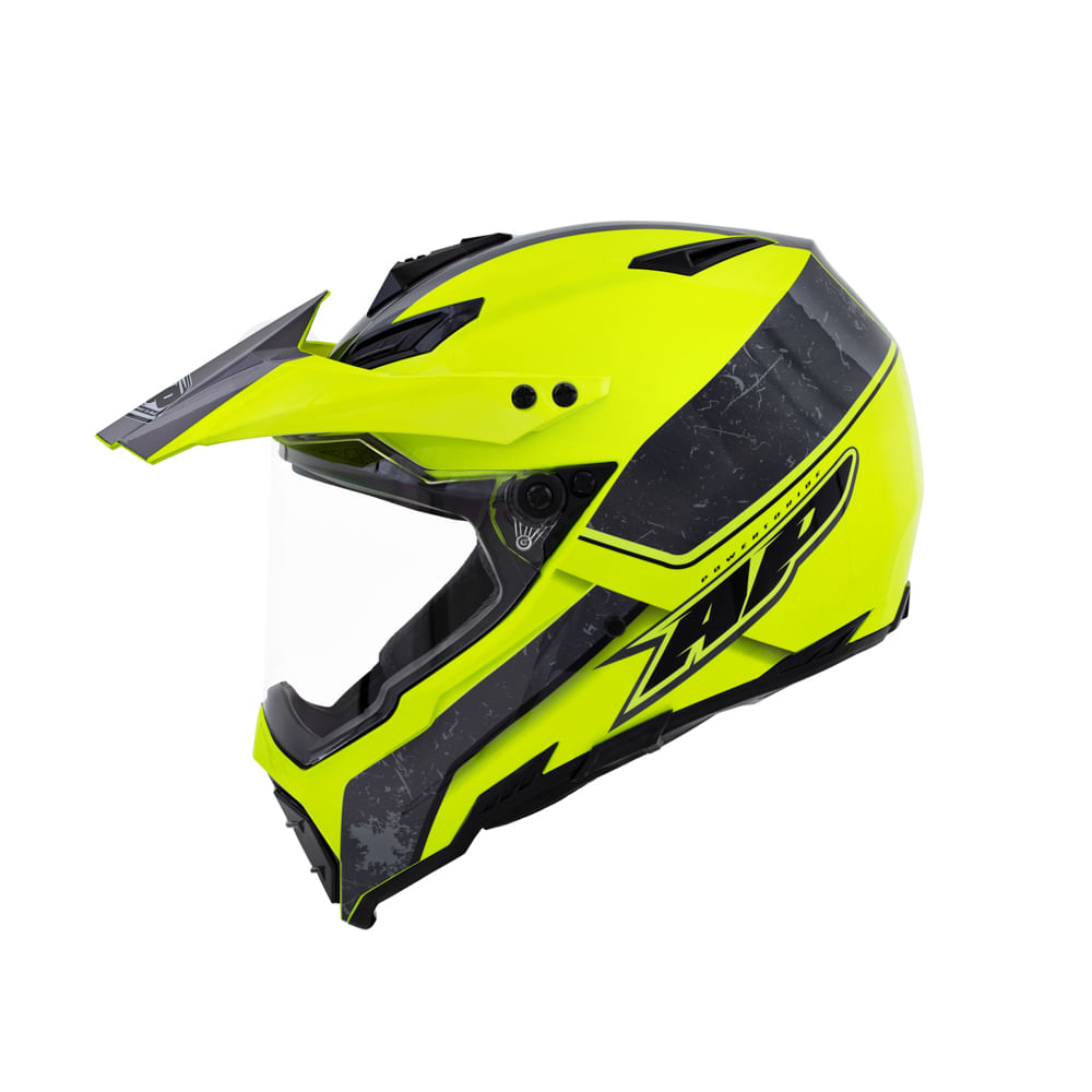 CASCO DOBLE PROPÓSITO AP28 NESH NEON GRIS