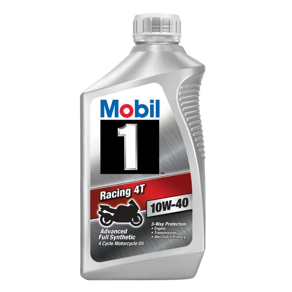 ACEITE DE MOTOR SINTETICO MOBIL 1 RACING 4T 10W-40