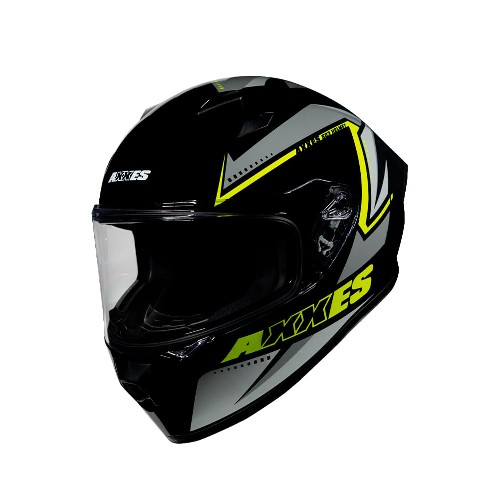 CASCO INTEGRAL RAGE NEGRO MATE VERDE