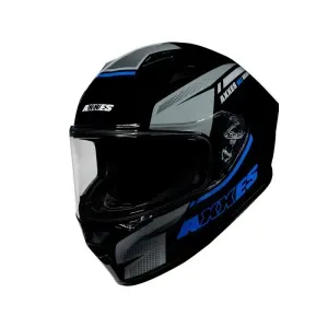 CASCO INTEGRAL AXXES DRAKEN NEGRO MATE AZUL