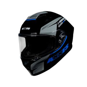 CASCO INTEGRAL AXXES DRAKEN NEGRO BRILLO AZUL
