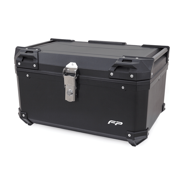 MALETA PLASTICA CUADRADA MAVERICK DE 60 LT ( 2 CASCOS) NEGRO